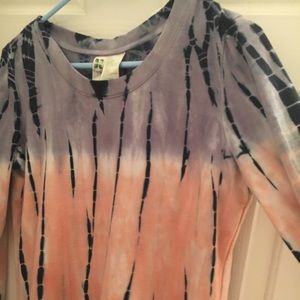 Long sleeved tye dyed shirt